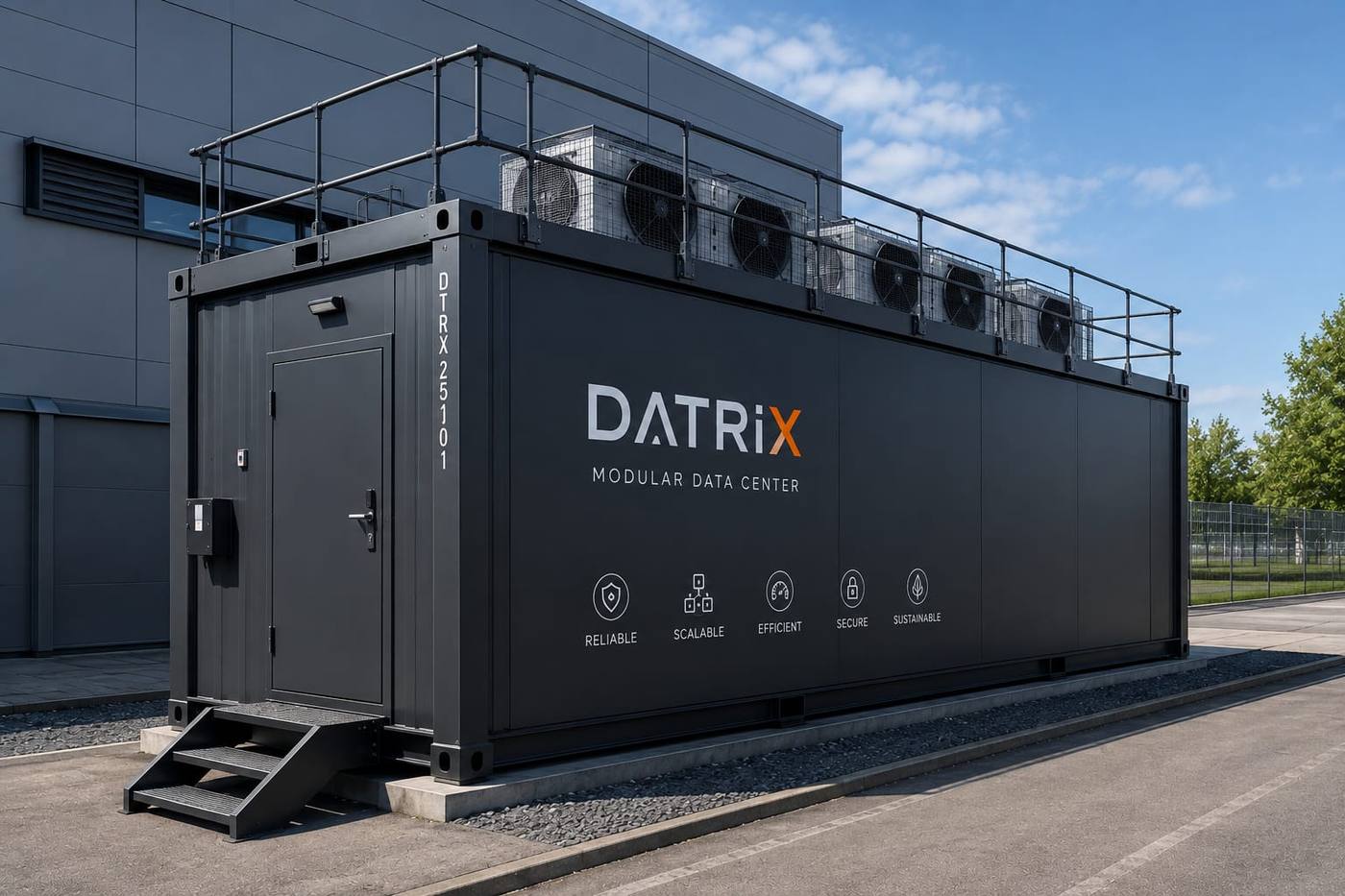 Контейнерный дата-центр DATRIX — внешний вид